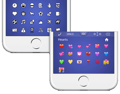 HERO's smarter emoji grouping.