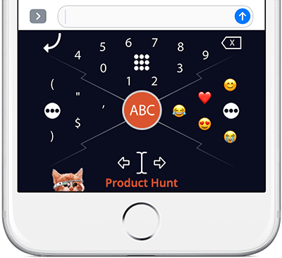 HERO Keyboard's Bolt view with Product Hunt theme.